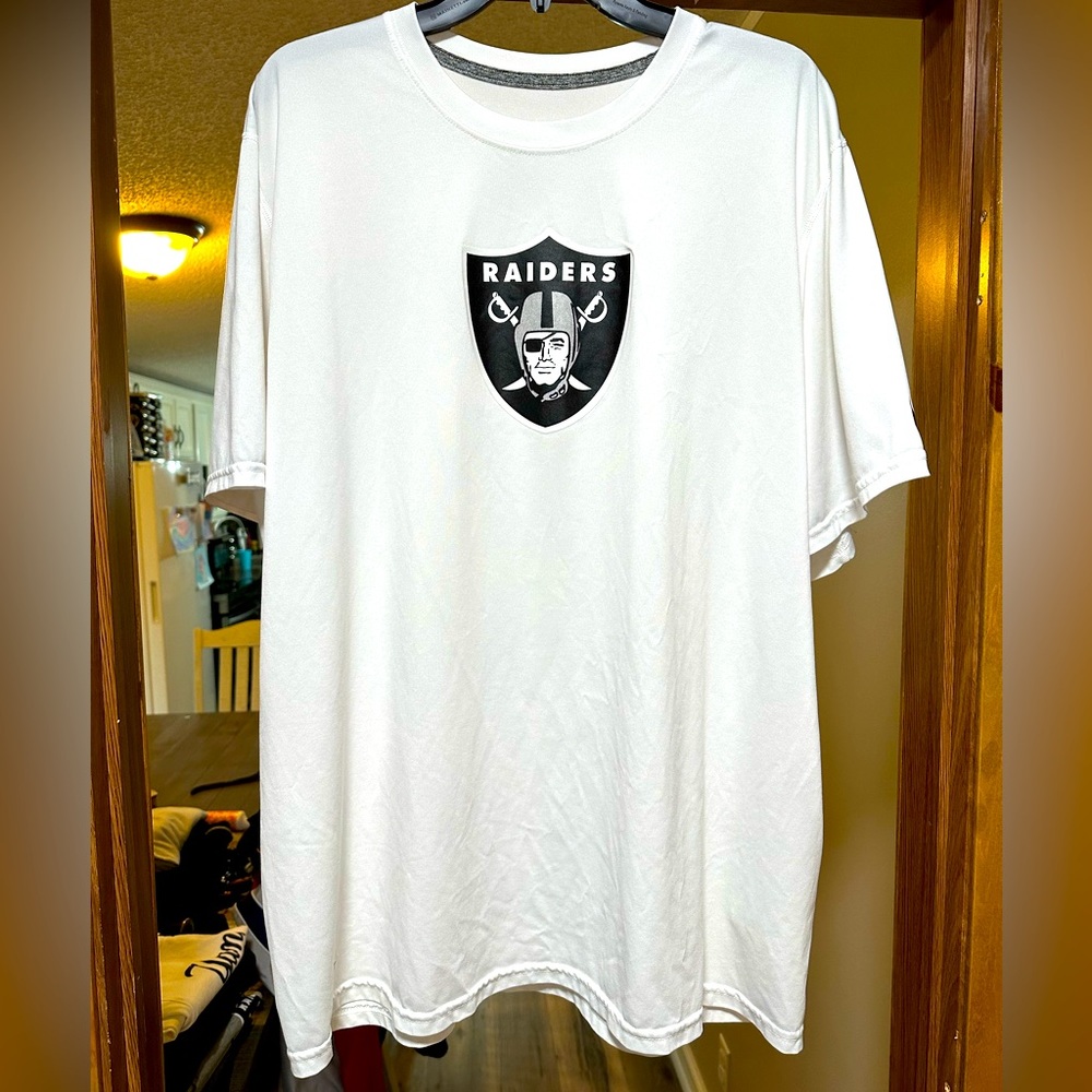 Nike Dri-fit NFL ONFIELD APPAREL Las Vegas Raiders White 2XL Tshirt